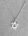 Or Movable Star of David Necklace