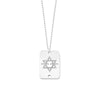 Shield Star of David ID Tag Necklace