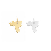 Venezuela Diamond Map Charm