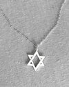 Or Movable Star of David Necklace