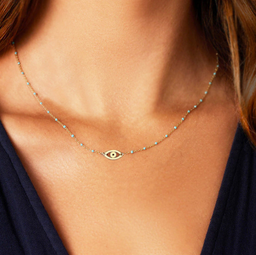 Turquoise Mini Charm Necklaces