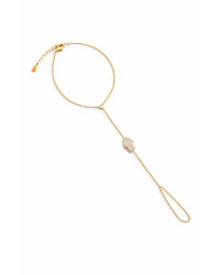 Kira CZ Hamsa Ring Bracelet