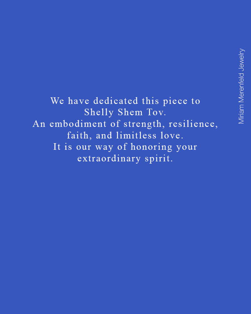 Shelly Heart Star of David Diamond Paperclip Necklace