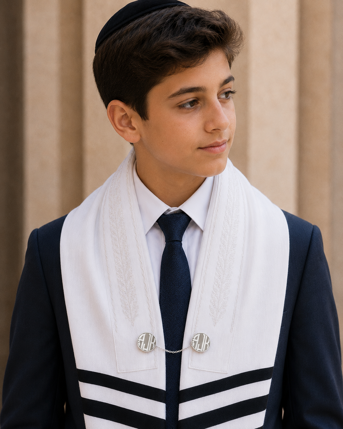 Custom Made Sterling Silver Tallit Clips