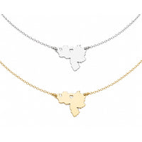Venezuela Heart Map Necklace