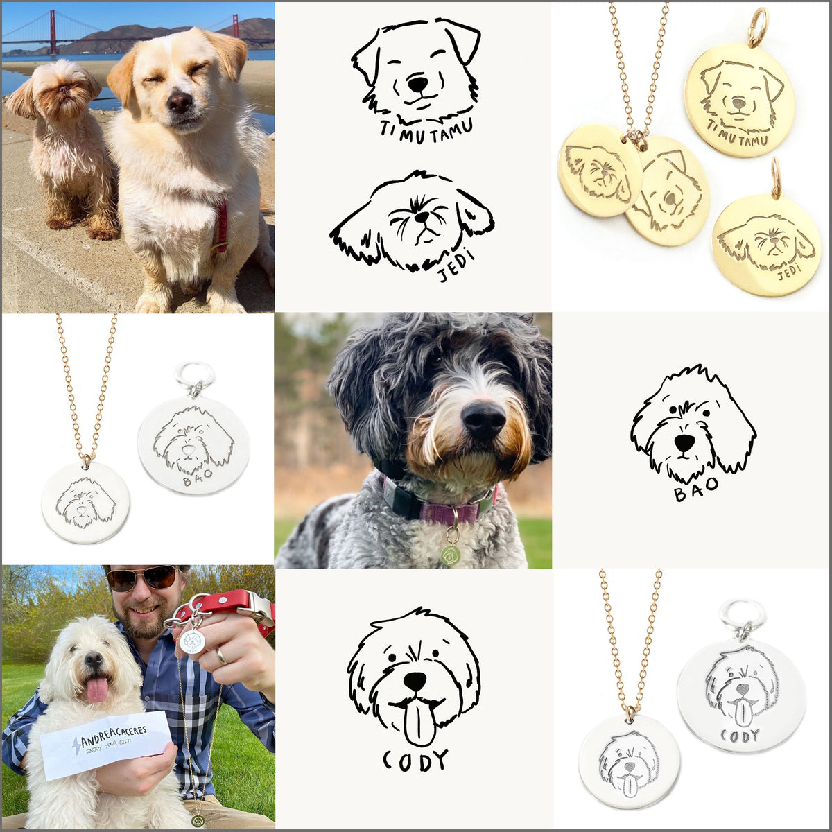 Custom Pet Portrait Charm