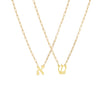 Hebrew Initial Paperclip Necklace