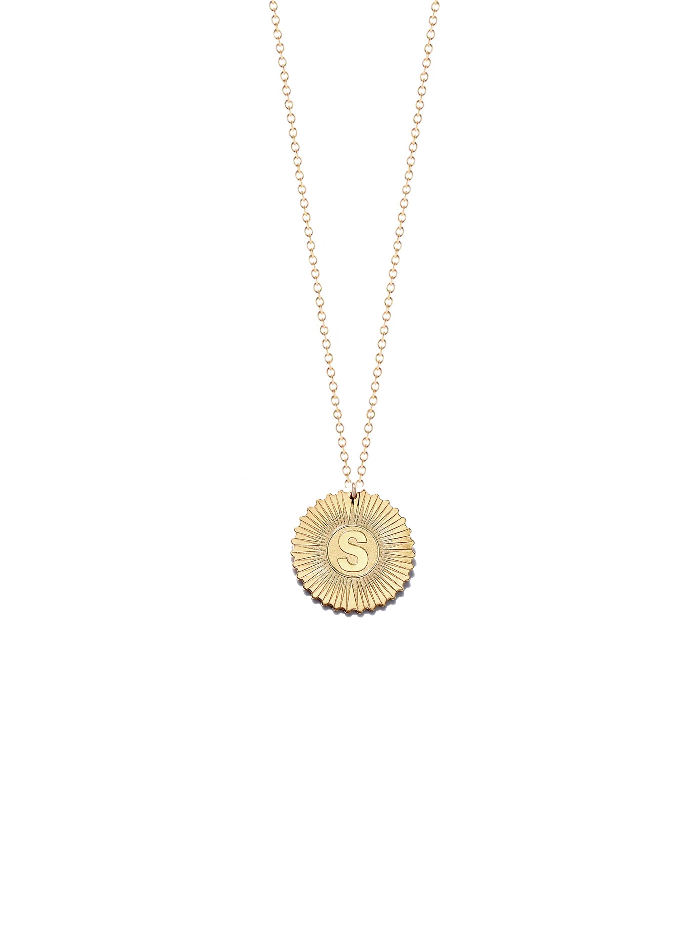 Initial Medallion Necklace