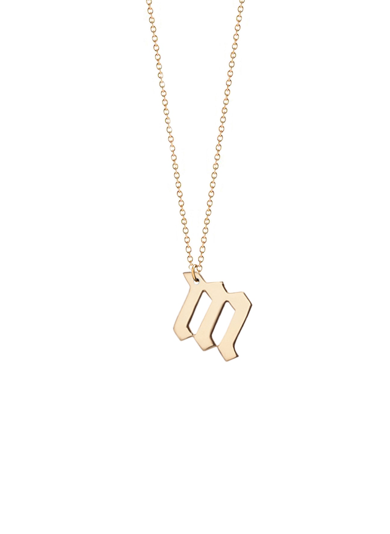 Lower Case Old London Initial Necklace – Miriam Merenfeld Jewelry