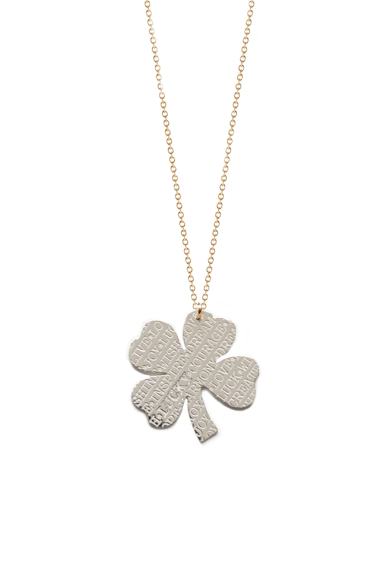 Iconic Lucky Clover Necklace 9 Clovers 90 cm - Just Franky