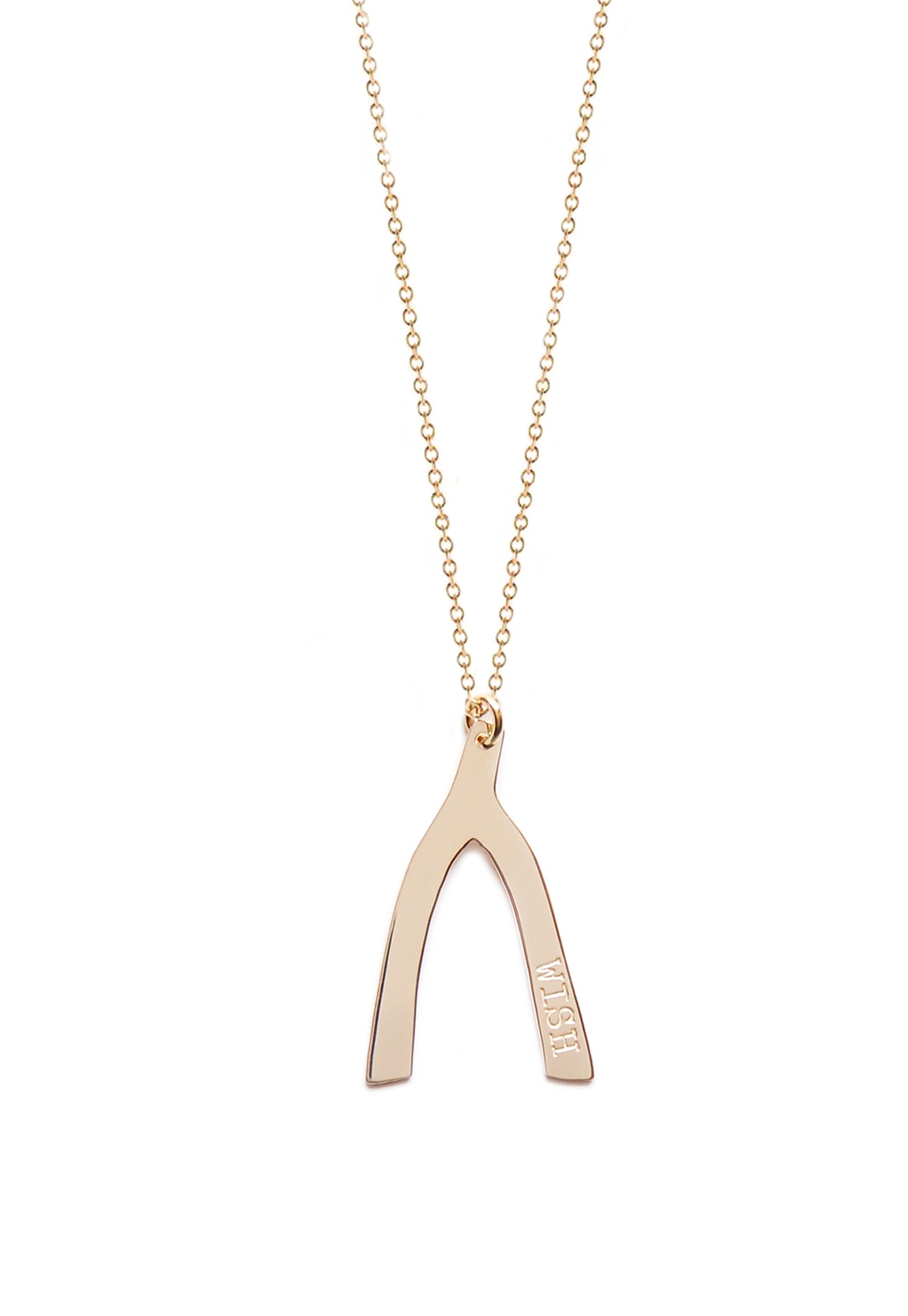 Stainless Steel Polished CZ Wishbone 15.5in Necklace – AJ's Jewelers