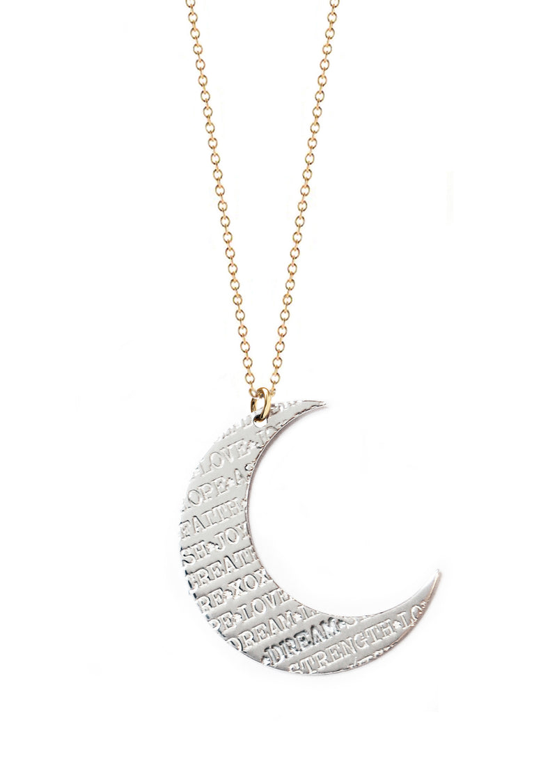Inspirations Crescent Moon Necklace