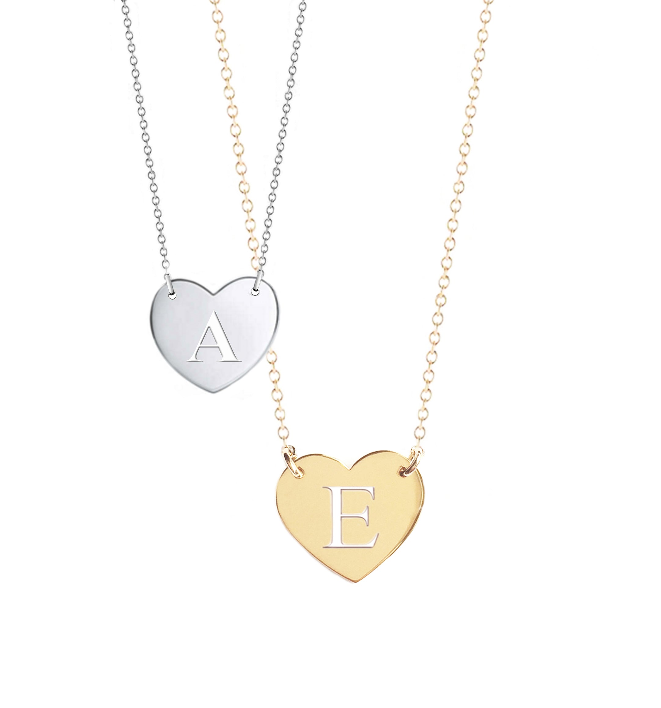 Venus Initial Heart Necklace