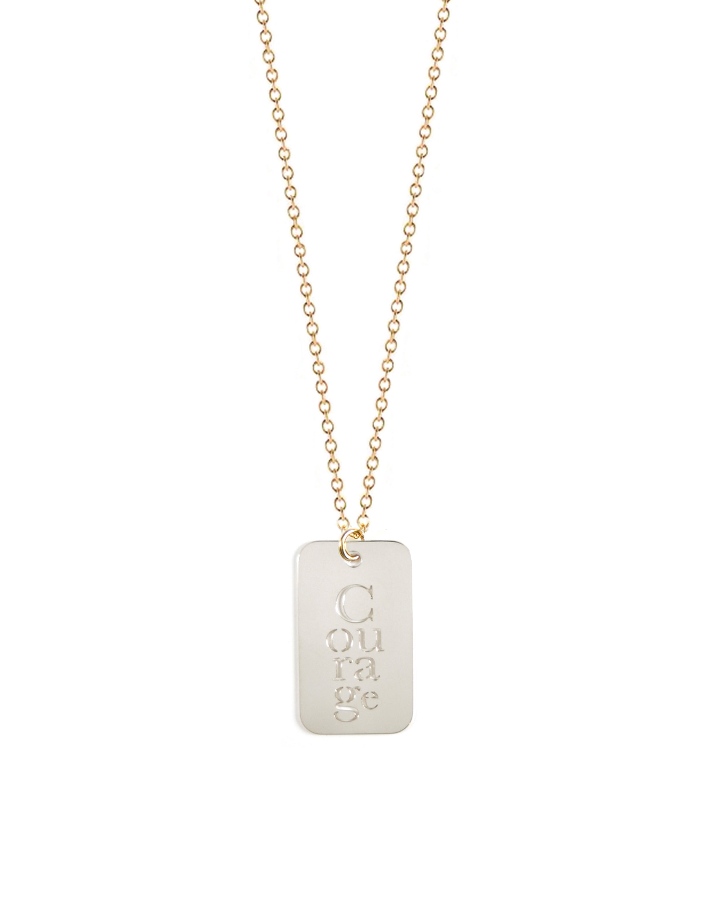 Courage Tag Necklace