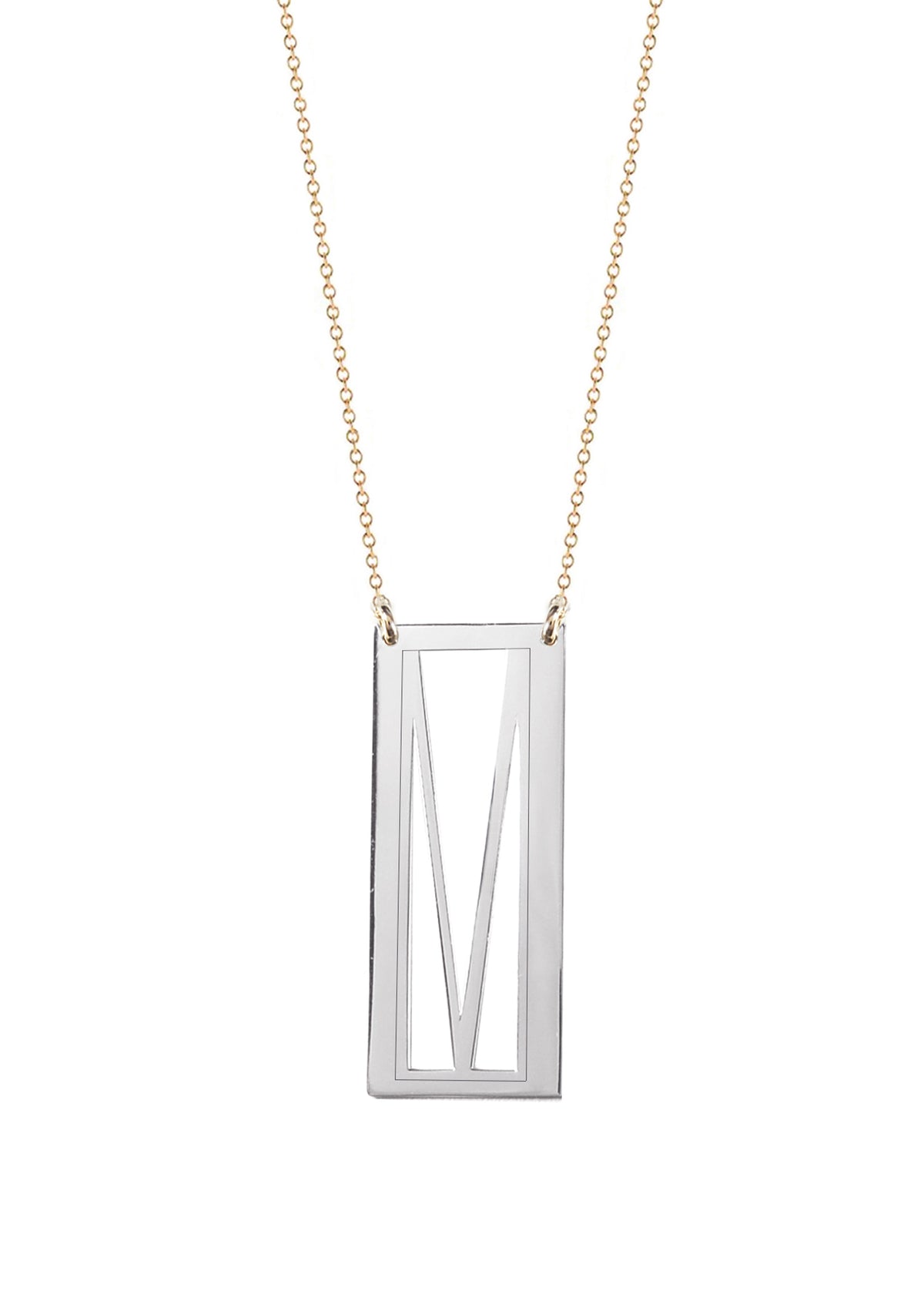 Initial Frame Necklace
