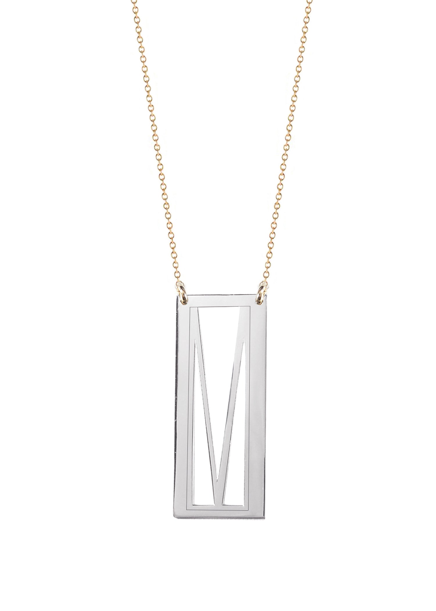 Initial Frame Necklace