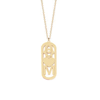 Shaked Initial Good Luck Pendant Necklace