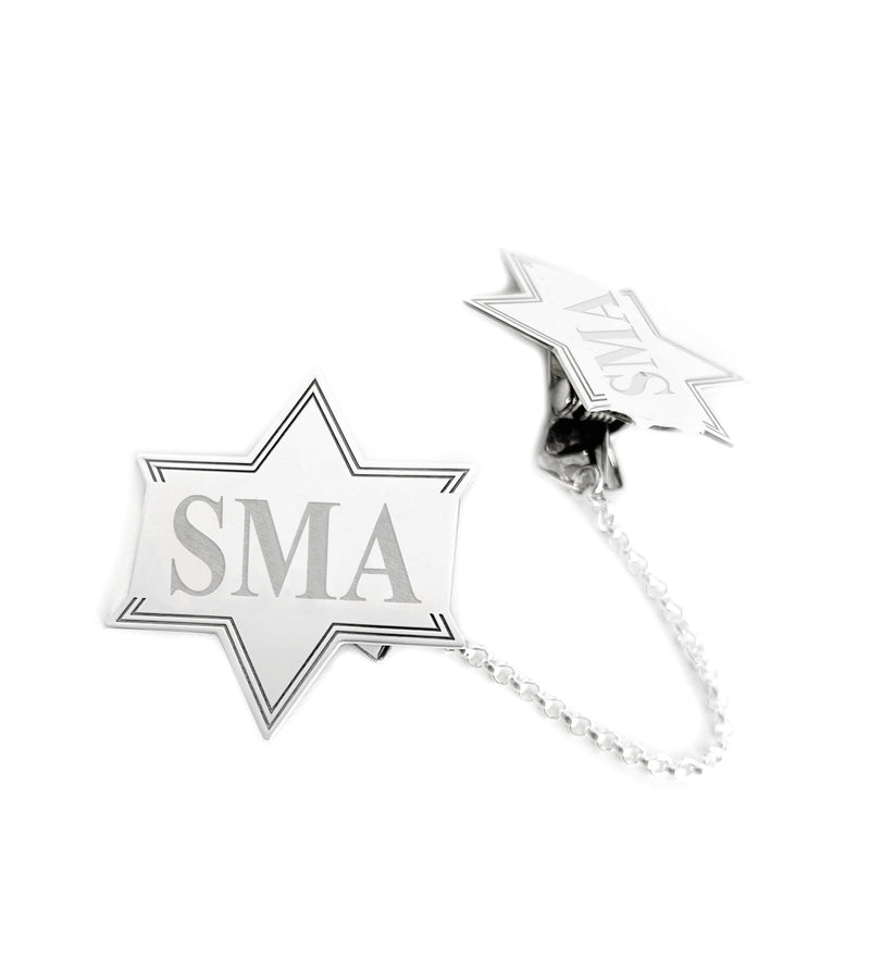 Star of David Personalized Tallit Clips