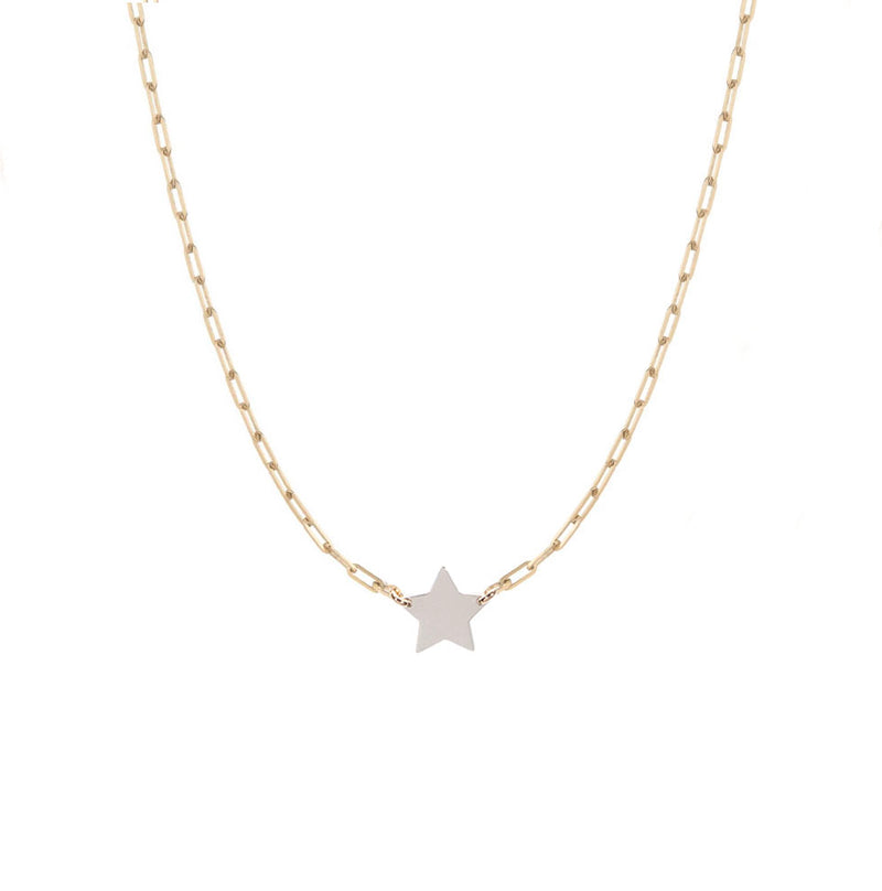 Star Paperclip Necklace