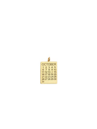 Calendar Diamond Charm Necklace