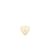 Modern Gothic Heart Initial Charm