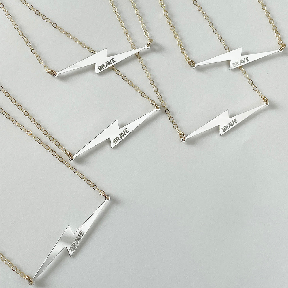 BRAVE Bolt Necklace