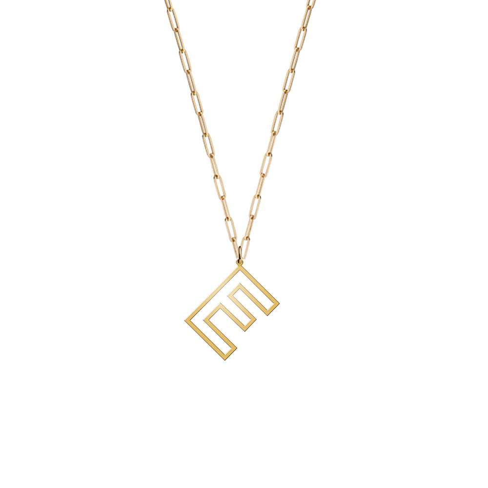 Jess Paerclip Initial Necklace