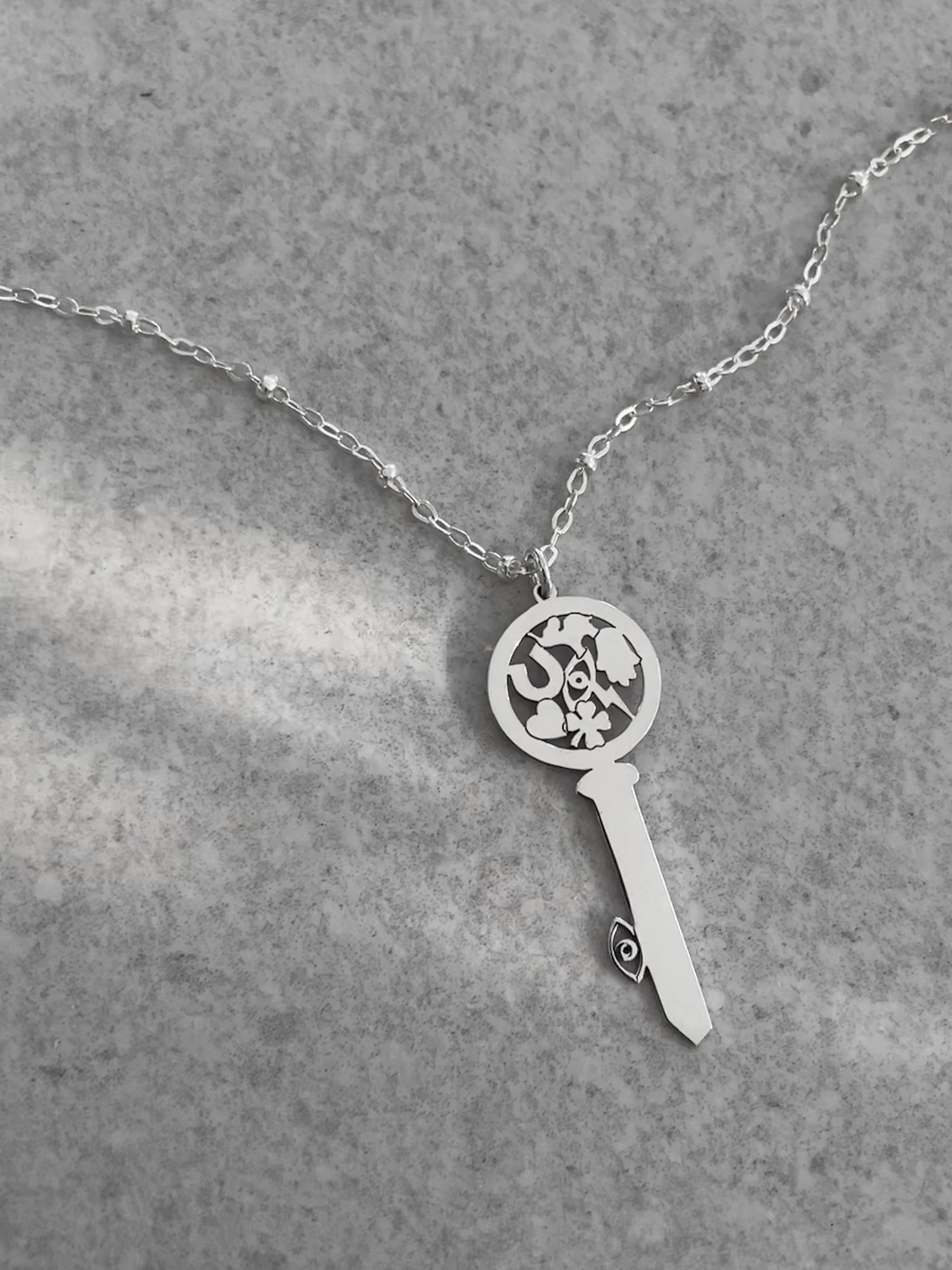 Good Luck  Key Necklace